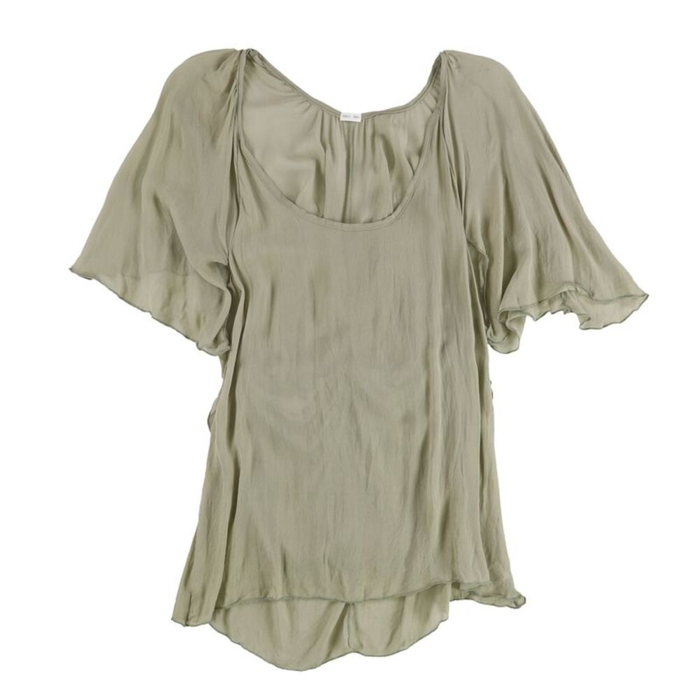 Seneca Rising Womens Solid Basic T-Shirt, Green, Plus Size, 1X, DM